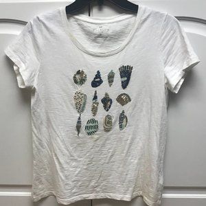 Talbots white tee